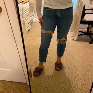 Abercrombie High Rise Mom Jeans
